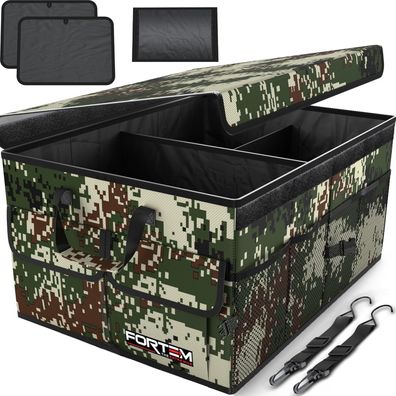 FORTEM Kofferraum Organizer, Kofferraumtasche, Wald, Auto Organizer, Tasche