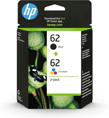 HP 62 (N9J71AE) 2er Multipack Original Druckerpatronen fér HP ENVY, OfficeJet