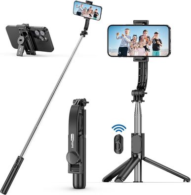 SelfieShow Selfie Stick Stativ, Erweiterbar Selfie-Stange mit Fernbedienung