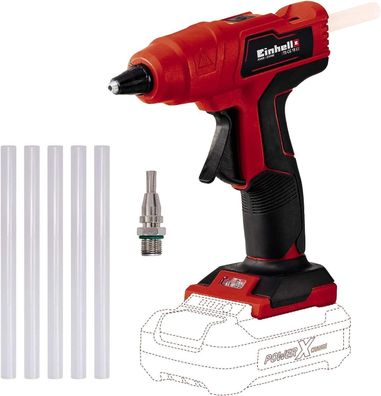 Einhell Akku-Heißklebepistole TE-CG 18 Li - Solo Power X-Change ( + 5 Klebestifte)