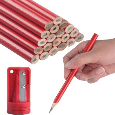 20 Stk Zimmermannsbleistifte, Rot Bleistift Baustelle, Baubleistifte, Zimmermann