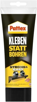Pattex Montagekleber Kleben statt Bohren, starker Kraftkleber, 250g Tube, Kleber