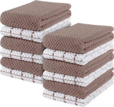 Utopia Towels - 12er Pack Geschirrtécher Kéchentécher, 38 x 64 cm Baumwolle