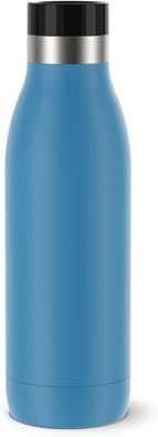 Emsa N31103 Bludrop Color Trinkflasche | 0,5 Liter | 100% dicht | Aqua-Blau