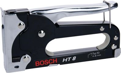 Bosch Professional Handtacker HT 8 (fér Holz, Klammertyp 53, 4-8 mm) Tacker