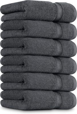 Utopia Towels - Handtécher Set aus Baumwolle - 41 x 71 cm - 6er Pack (Grau)