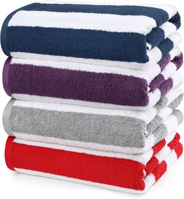 Utopia Towels 4er-Pack Strandtécher 76x152 cm, Handtécher aus 100% Baumwolle