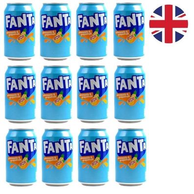 Fanta Pineapple & Grapefruit UK 12er Pack 12x330 ml