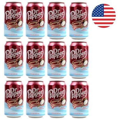 Dr Pepper Creamy Coconut USA 12er Pack 12x355 ml