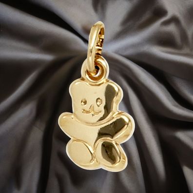 Kinder Anhänger Teddy 333 Gold Gelbgold Kinderanhänger