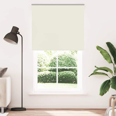 vidaXL Verdunkelungsrollo Cremeweiß 135x230cm Stoffbreite 131,6cm