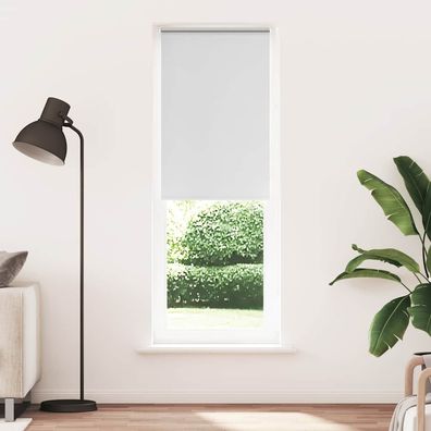 vidaXL Verdunkelungsrollo Weiß 65x230cm Stoffbreite 60,7 cm Polyester