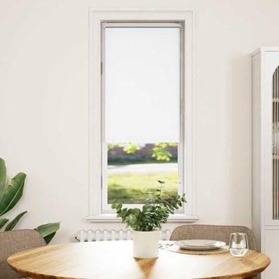 vidaXL Verdunkelungsrollo Weiß 50x175cm Stoffbreite 45,7 cm Polyester