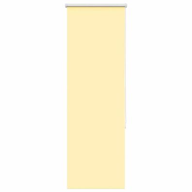 vidaXL Verdunkelungsrollo Gelb 55x150 cm Stoffbreite 50,7 cm Polyester