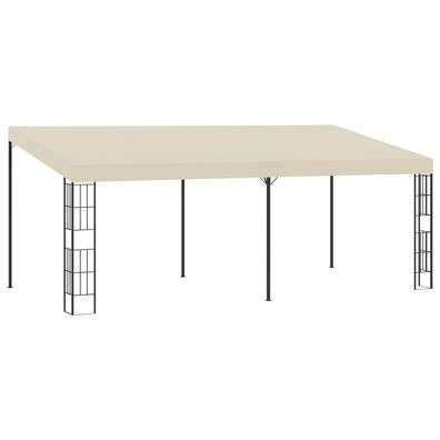 vidaXL Wand-Pavillon 3x6 m Creme Stoff