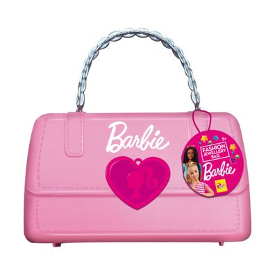 Lisciani 99375 Barbie Schmuck-Handtasche Bastelset Armbänder DIY Mädchen Perlen