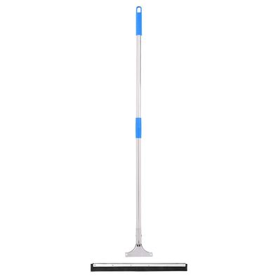 vidaXL Wasserschieber mit Stiel 45,5x119,5 cm Stahl und Gummi