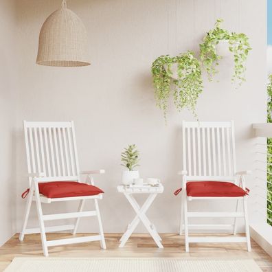 vidaXL Palettenkissen 2 Stk. Rot 50x50x7 cm Oxford-Gewebe