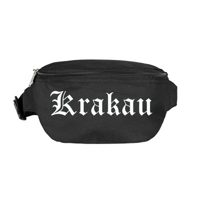 Krakau Bauchtasche - Altdeutsch bedruckt - Gürteltasche Hipbag - Farbe: