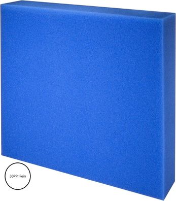 KH feiner Aquarien Filterschaum blau 30 PPI 50x50x10 cm Filtermatte