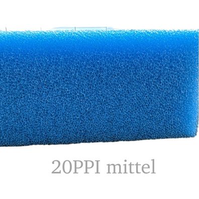 KH mitteler Aquarien Filterschaum blau 20 PPI 50x50x10 cm Filtermatte