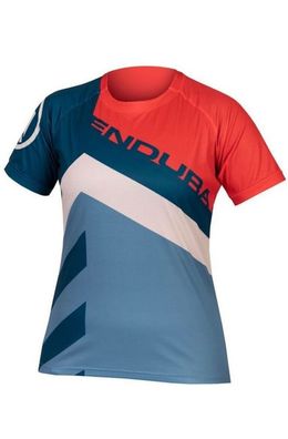 Endura Damen SingleTrack Print Shirt Pomegranate