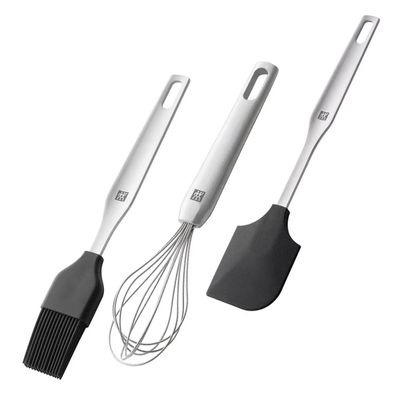 Zwilling 3-teiliges Backutensilien-Set – Backpinsel, Teigschaber, Schneebesen