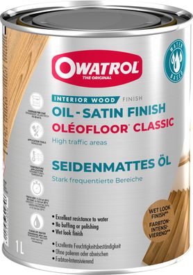 Owatrol Oléofloor Classic - Wasser-Öl-Emulsion für Holzfußböden