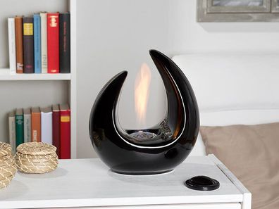 NEU Bio Ethanol Viking Design Deko Feuer Tischfeuer Horns Wikinger schwarz