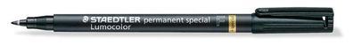 10x Staedtler Folienstift 319 F-9 Lumocolor permanent special schwarz Marker