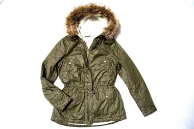 H&M Damen Winterjacke Parka Jacke Gr. 34,38,40,42 khaki dunkelgrau 59,99€ NEU