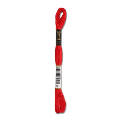 8m Anchor Stickgarn - Farbe 46 - rot