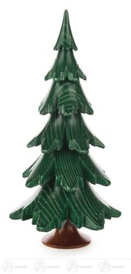 Baum grün lasiert Höhe = 15,5cm NEU Erzgebirge Holzbaum Dekobaum