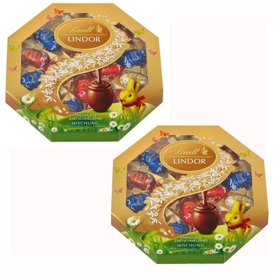 Lindt Lindor Mischung schicke Geschenkverpackung 288g 2er Pack