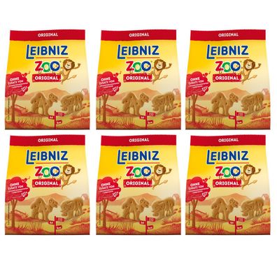 Leibniz knackfrischer Mini Butterkeks Zoo Original 125g 6er Pack