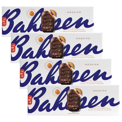 Bahlsen Messino Orangenfüllung und edelherb Schokolade 125g 4er Pack