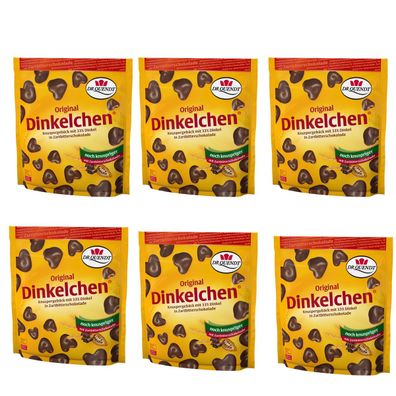 Dr Quendt Original Dinkelchen mit Zartbitterschokolade 85g 6er Pack