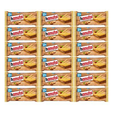 Hanuta Haselnuss Schnitte mit feinherber Kakaocreme 44g 18er Pack