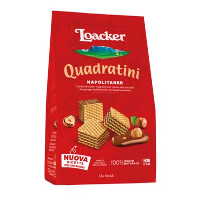 Loacker Quadratini Napolitaner Waffelschnitten in Würfelform 125g