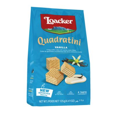 Loacker Quadratini Vanilla Waffelschnitten in Würfelform 125g