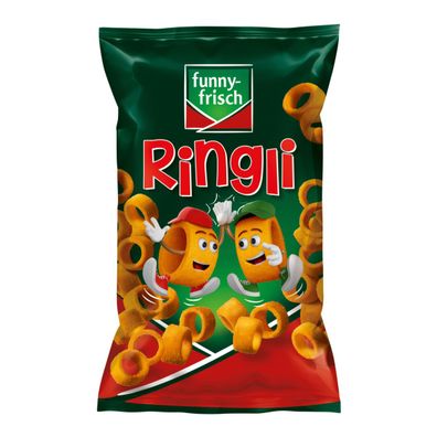 funny frisch Ringli knusprige Kartoffelringe mit Paprika Geschmack 35g