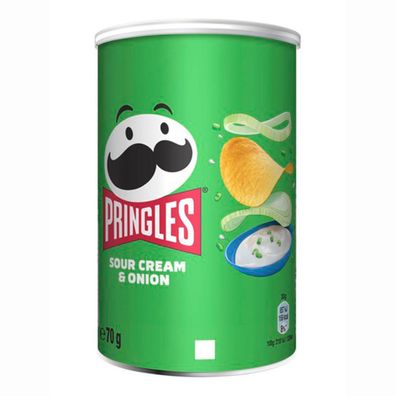 Pringles Sour Cream and Onion Sauerrahm und Zwiebelgeschmack 70g