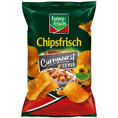 funny frisch Chipsfrisch Currywurst Style Kartoffelchips 150g