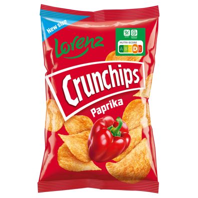 Crunchips Paprika Kartoffel Chips mit Paprika würzung new size 150g