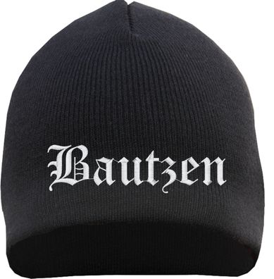 Bautzen Beanie Mütze - Altdeutsch - Bestickt - Strickmütze Wintermütze