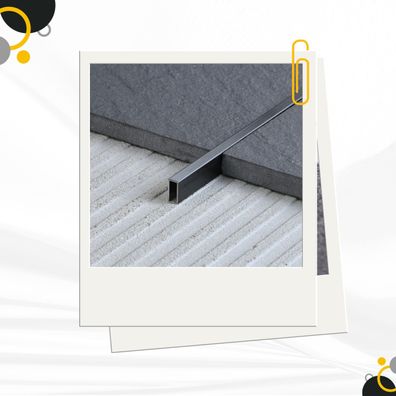 Deko Bordüre U-Profil Zierleiste Fliesenschiene Edelstahl V2A L250cm 3mm