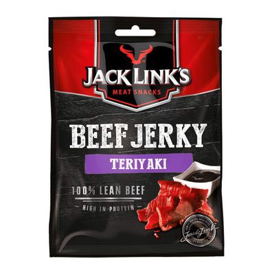 Jack Links Beef Jerky Teriyaki gewürztes getrocknetes Rindfleisch 25g