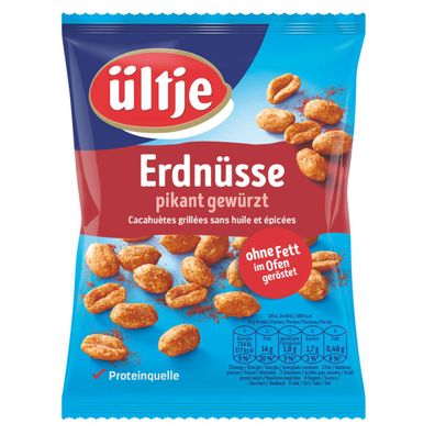 Ültje Erdnüsse ohne Fett im Ofen geröstete und pikant gewürzt 200g