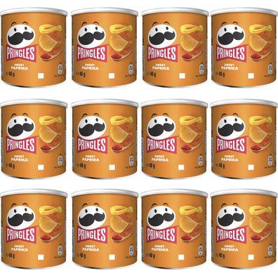 Pringles Sweet Paprika Stapelchips süß und würzig 40g 12er Pack