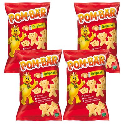 Funny Frisch Pom Bären Original gesalzen Kartoffelchips 75g 4er Pack